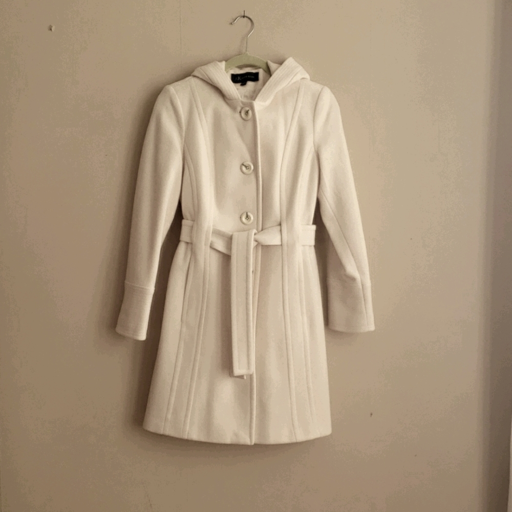 Winter white coat